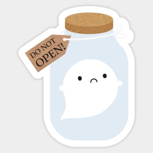 Kawaii Trapped Ghost Sticker